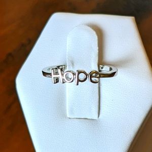 Sterling silver "Hope" ring